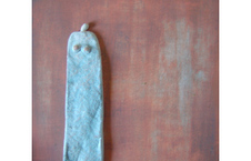 gecombineerd werk (keramiek/acryl op plaat - Linda Bouter