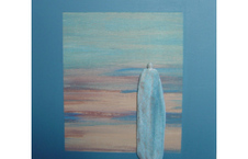 gecombineerd werk (keramiek/acryl) op plaat - Linda Bouter