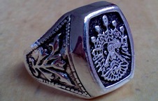 OSMANLI ring - ottoman osmanli tugra arma zegel padisah 